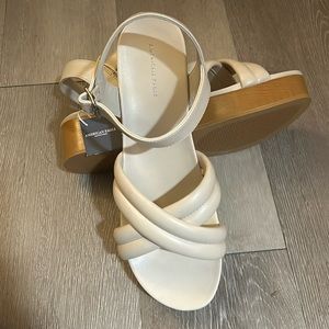 Never worn wedge sandals